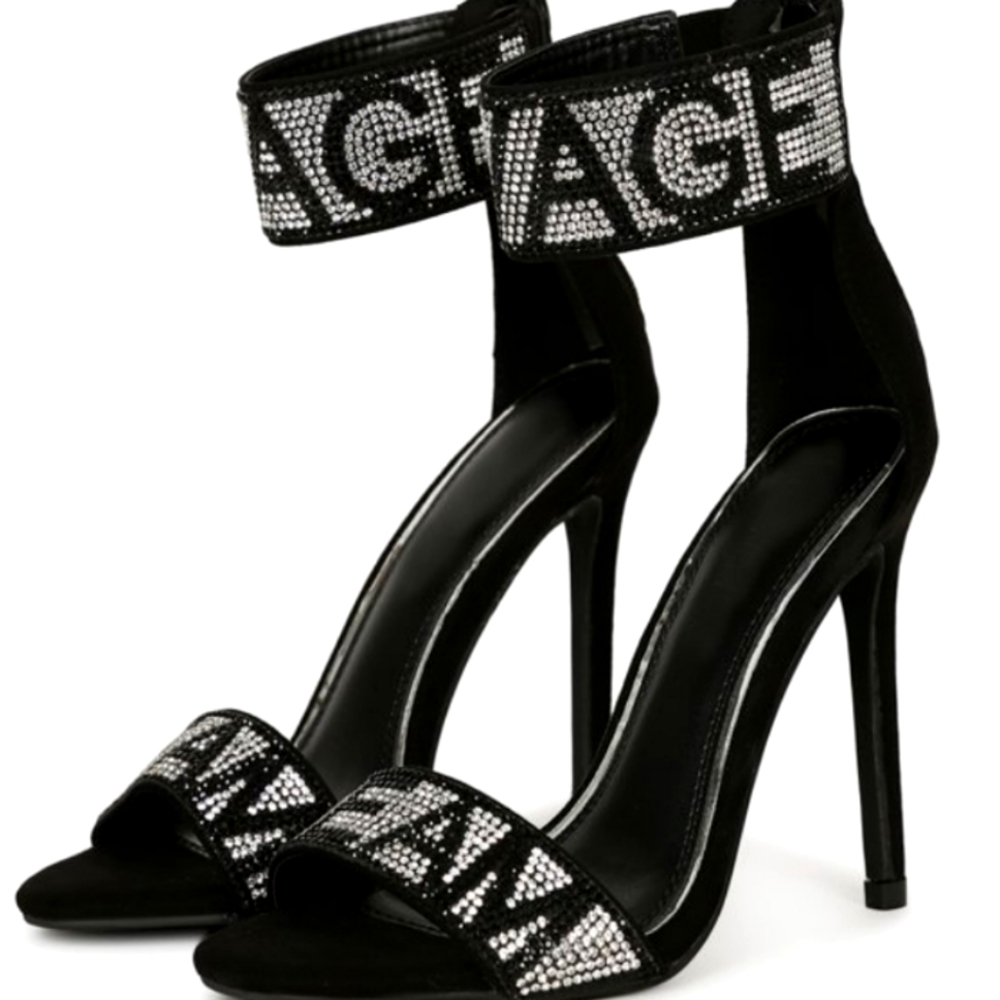 NWT RHINESTONE SAVAGE TEAM Stilettos Heels 👠 - Picture 1 of 6